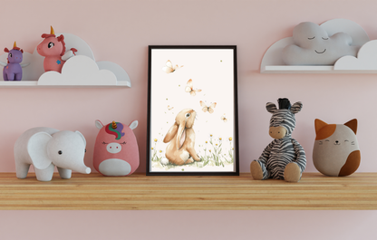 Bunny and butterflies