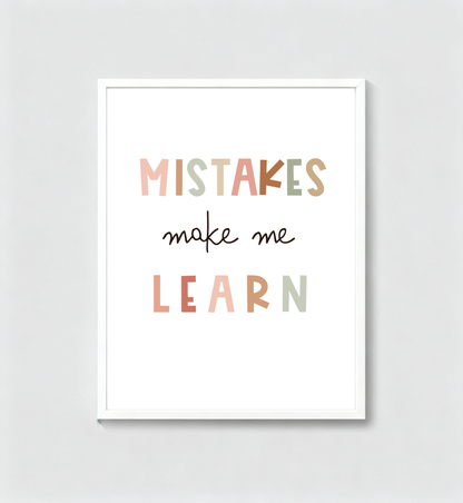 Mistakes Make Me Learn