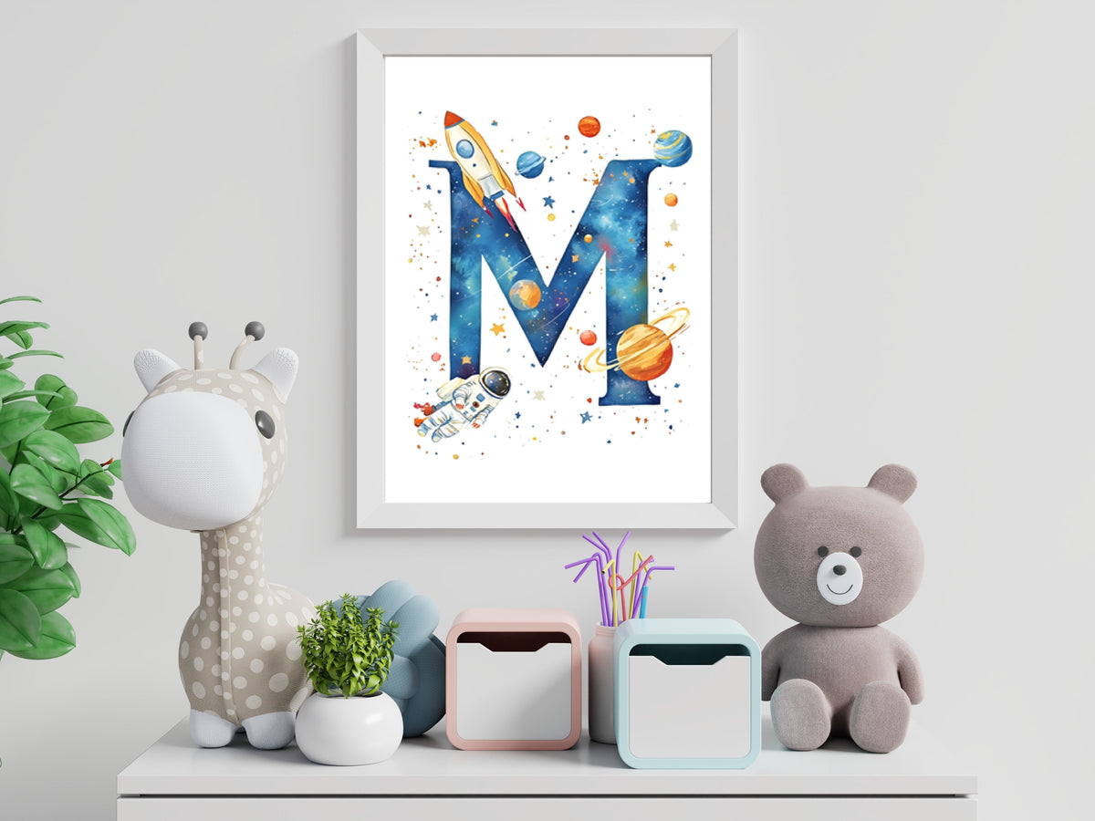 Space Alphabet - M