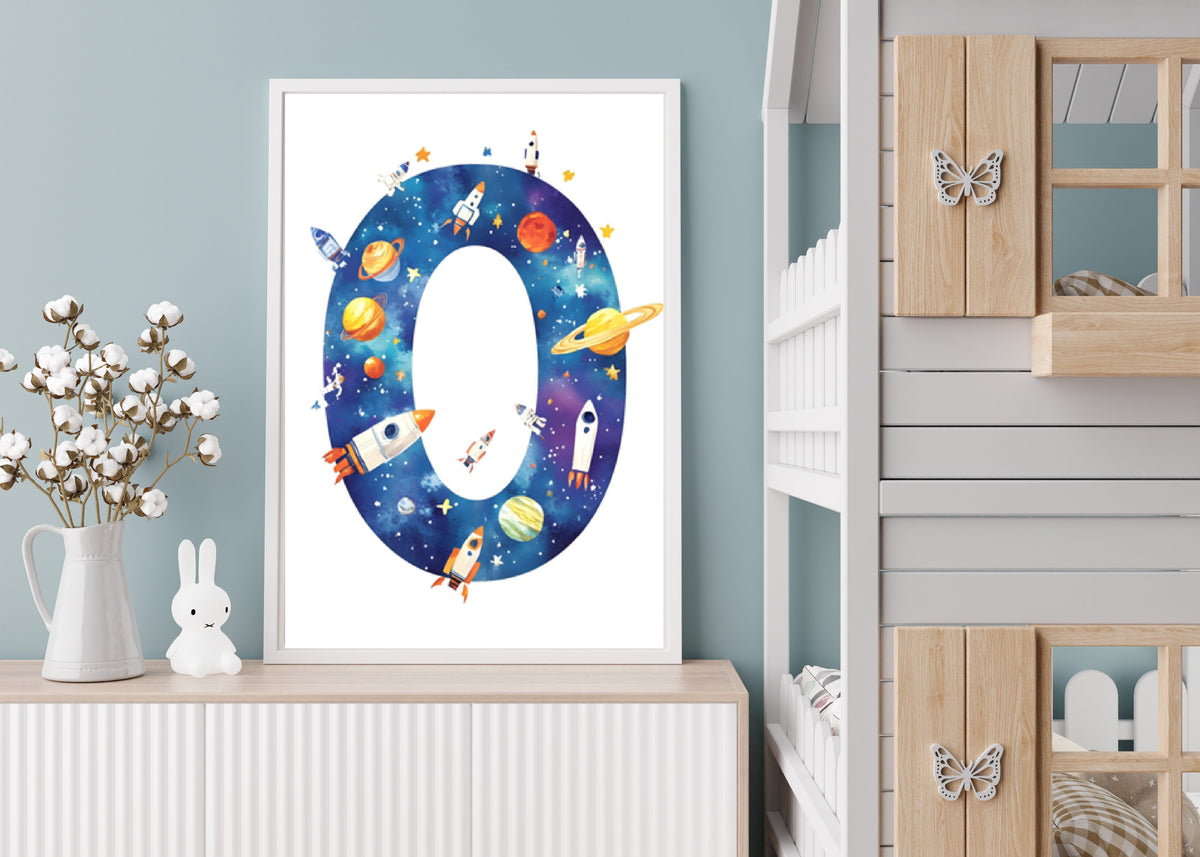 Space Alphabet - O