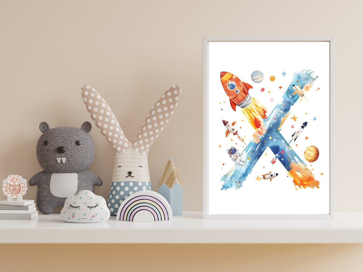 Space Alphabet - X