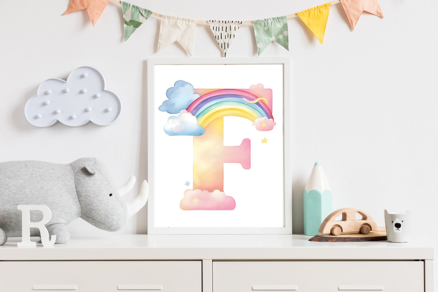 Rainbow Alphabet - F