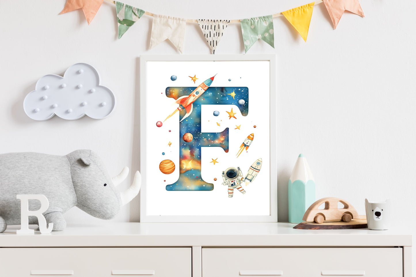 Space Alphabet - F